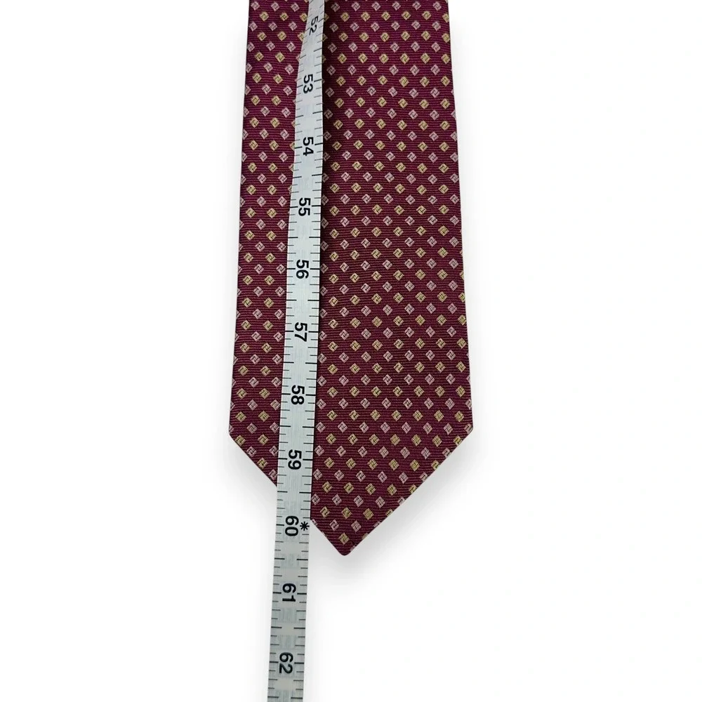 Brooks Brothers Mens Silk Tie 60.5 x‎ 3.75 Long Purple Foulard USA Ivy Preppy